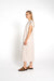 Aermelloses Kleid in beige melange by VIVAL.STUDIO