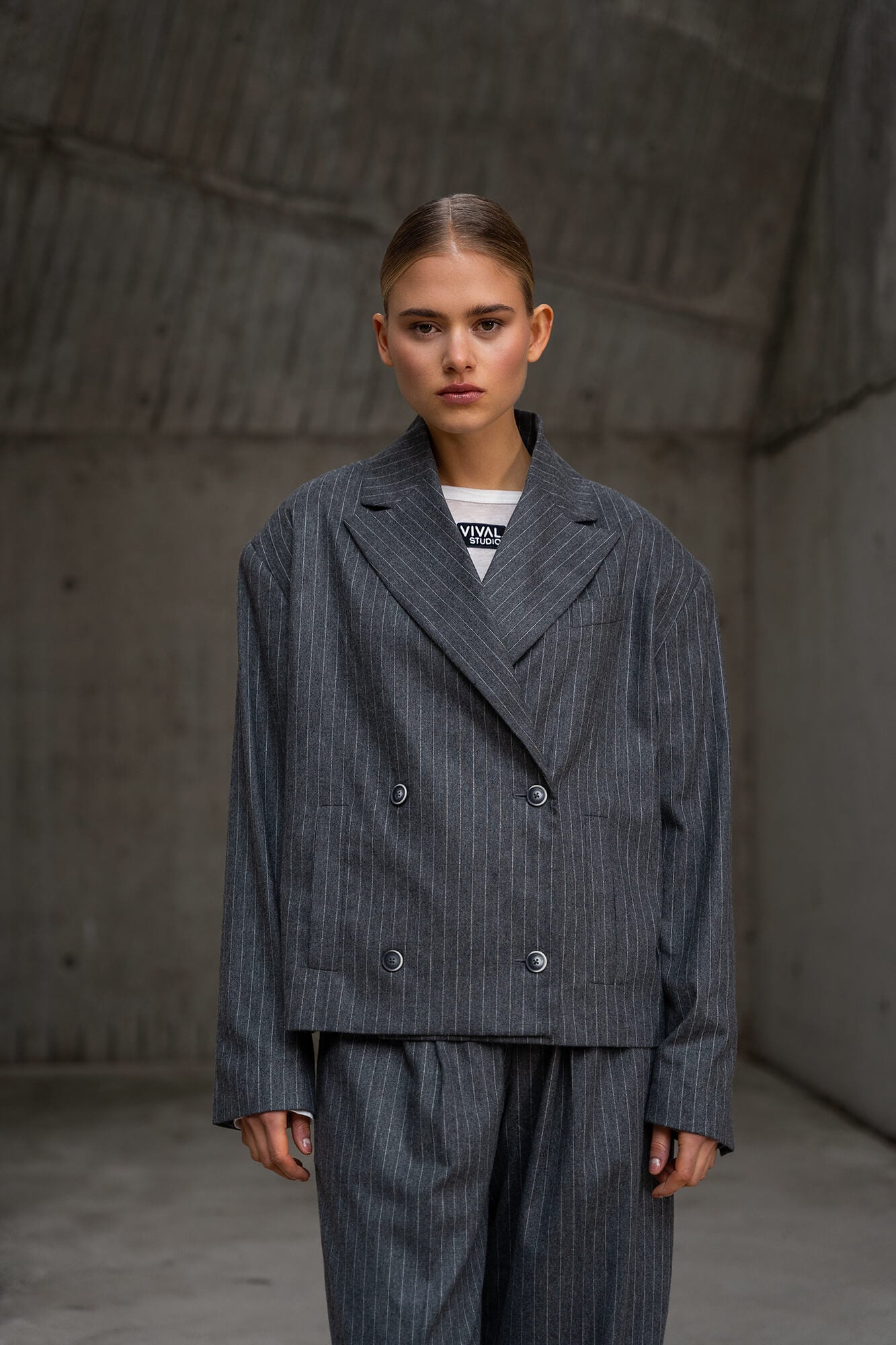 Blazer Macy in grau by VIVAL.STUDIO