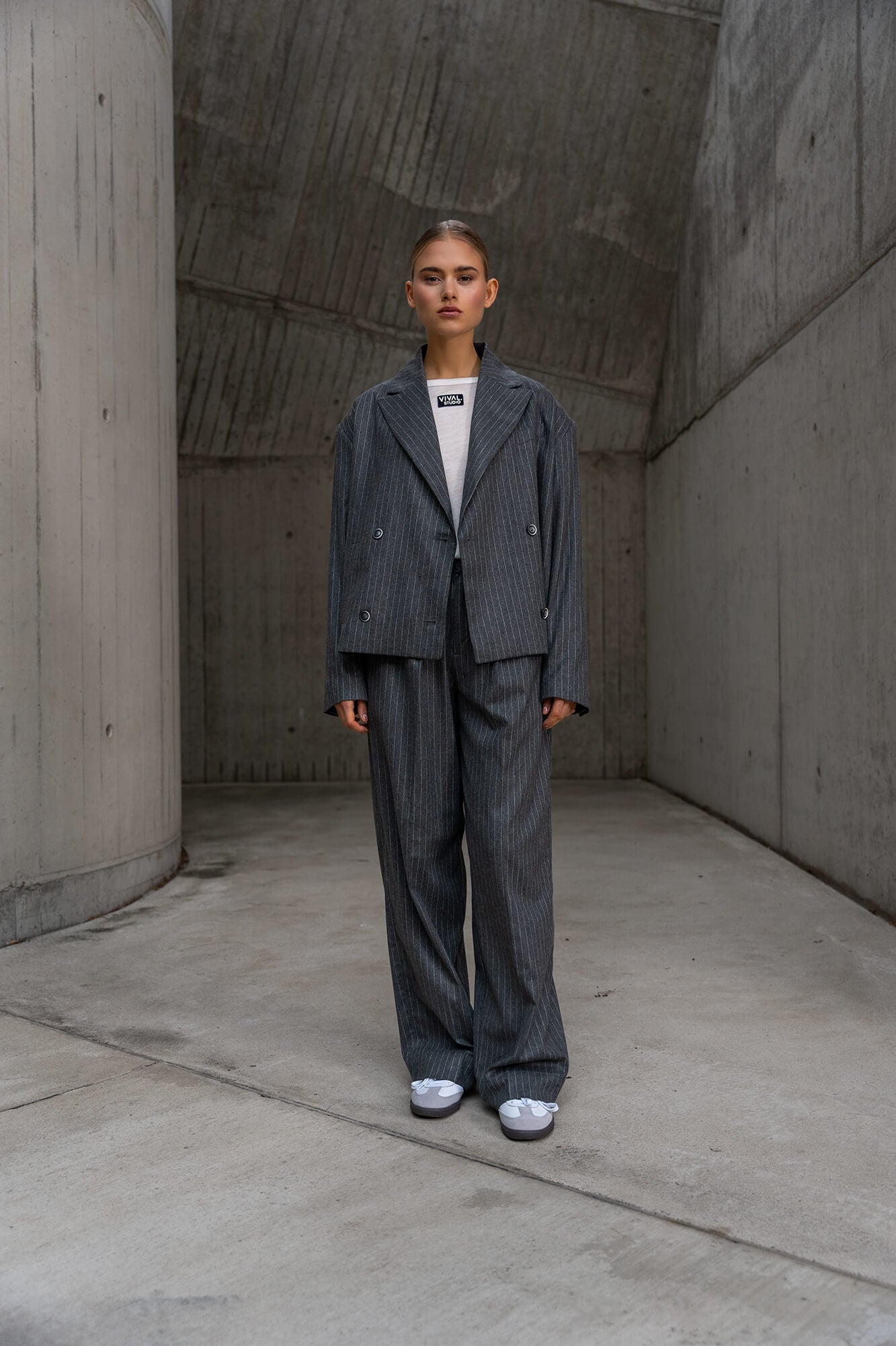 Blazer Macy in grau by VIVAL.STUDIO