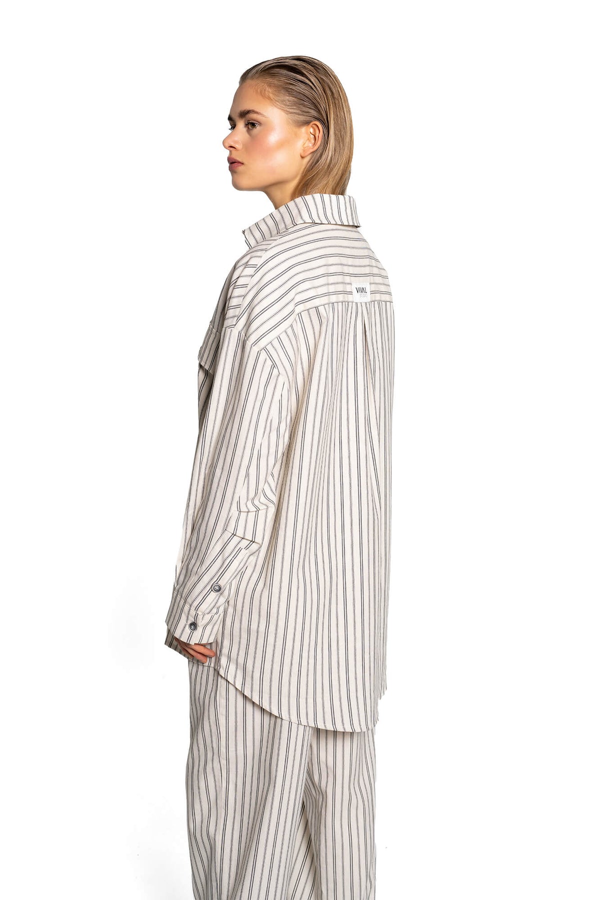 Bluse Ella in Creme Schwarz by VIVAL.STUDIO
