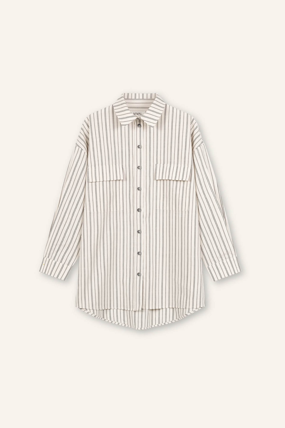 Bluse Ella creme schwarz front by VivalStudio