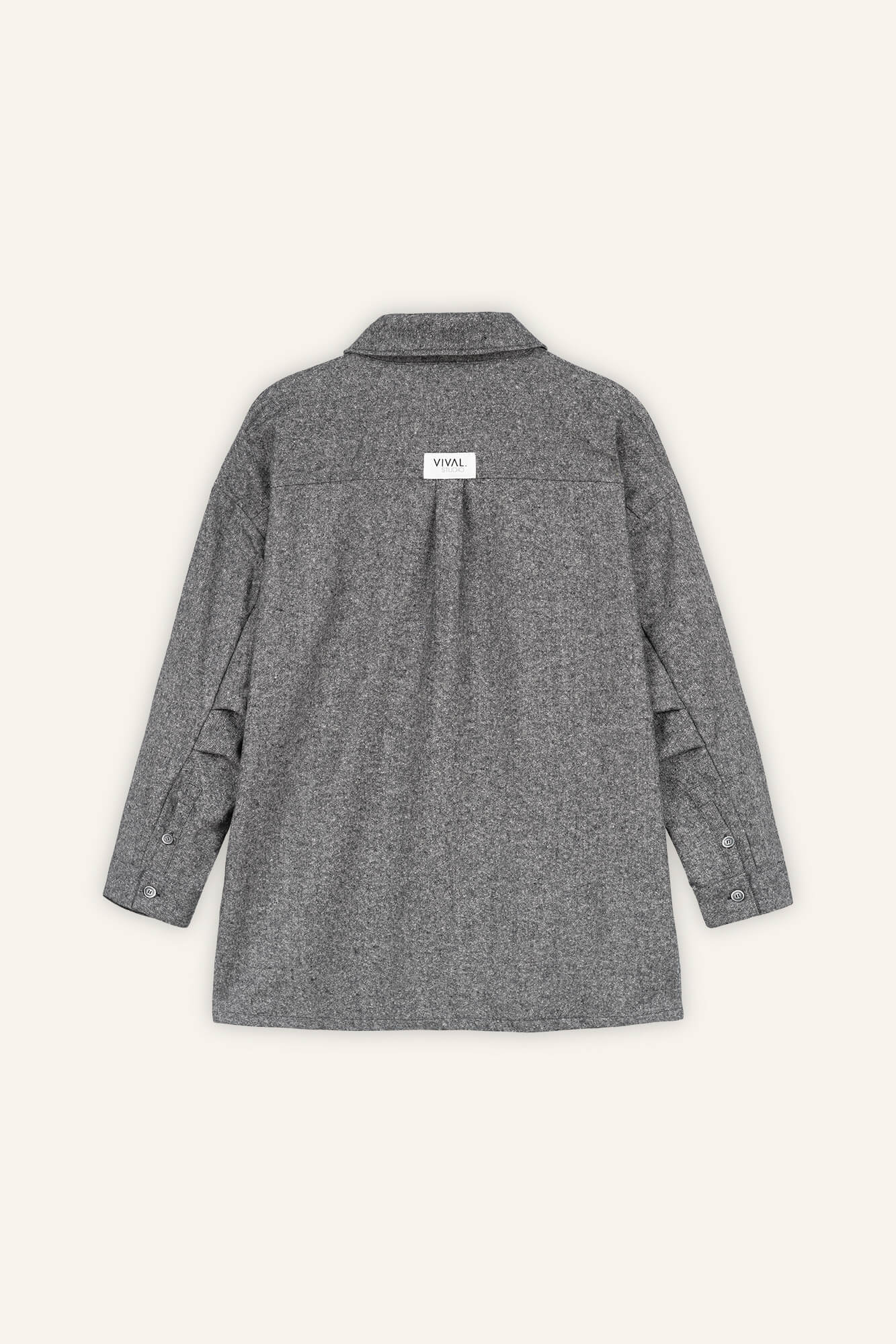 Bluse Hedi schwarz meliert back by VivalStudio