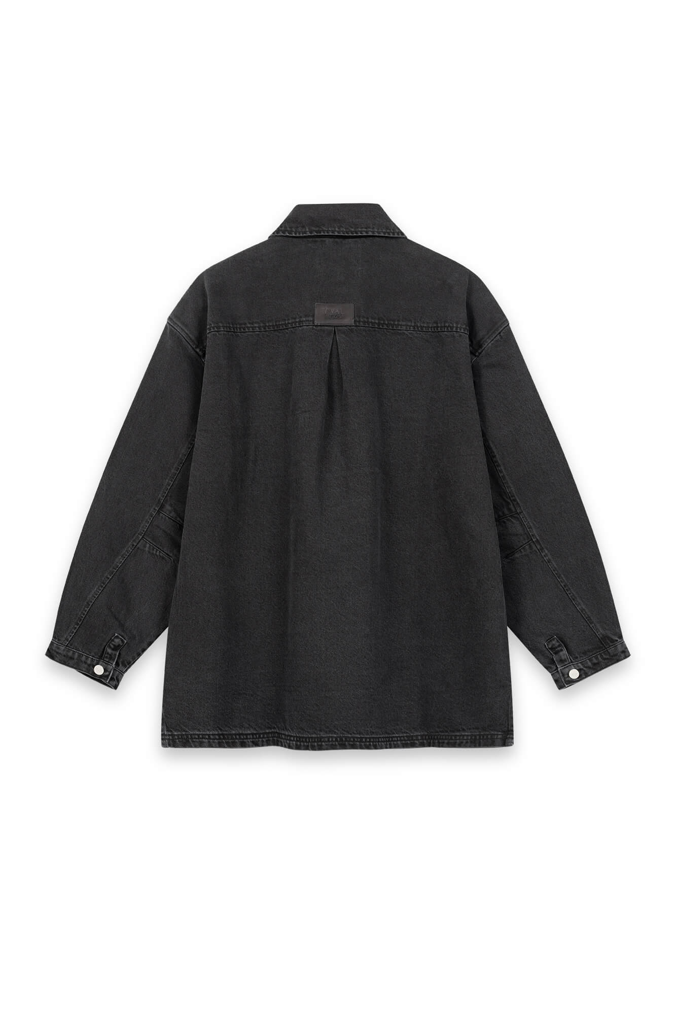 Bluse Juno in schwarz von hinten by VIVAL.STUDIO