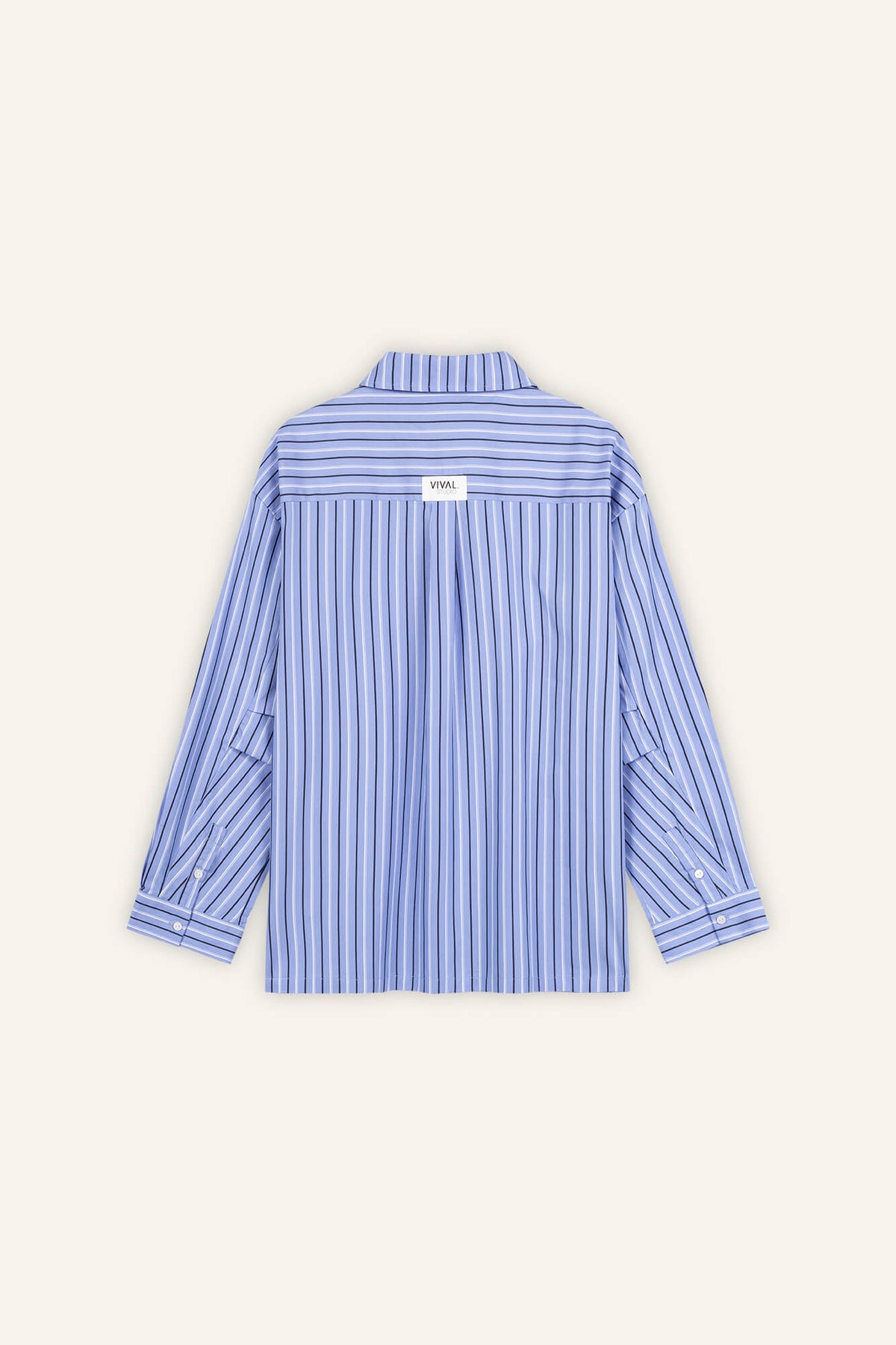 Bluse Viky blau back by VivalStudio