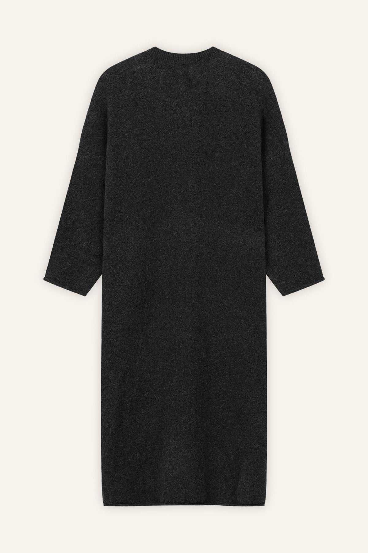 Cardigan Nady in Anthrazit von hinten by VIVAL.STUDIO