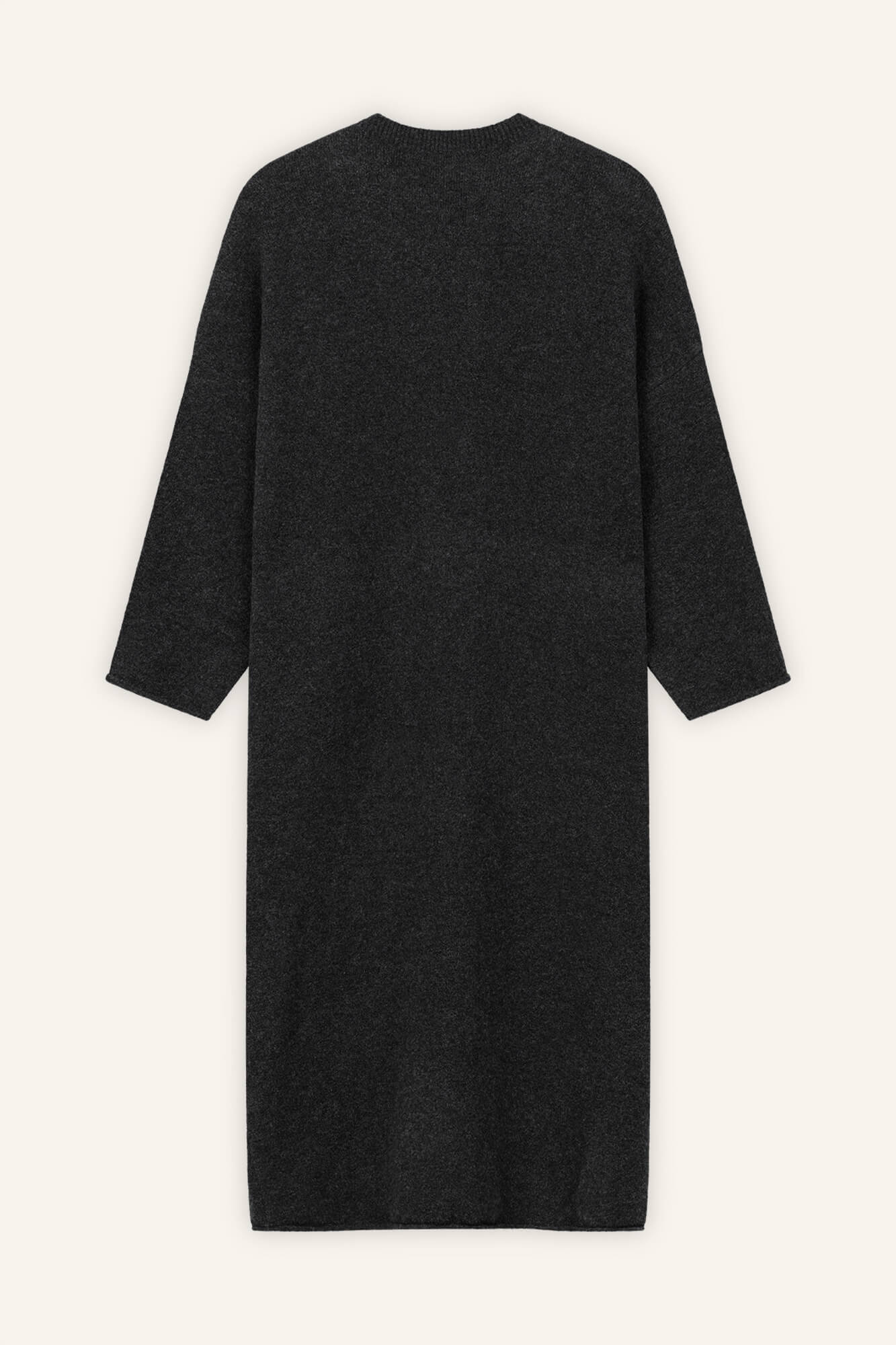 Cardigan Nady in Anthrazit von hinten by VIVAL.STUDIO