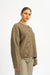 Cardigan Summer Nad in Khaki von vorne by VIVAL.STUDIO