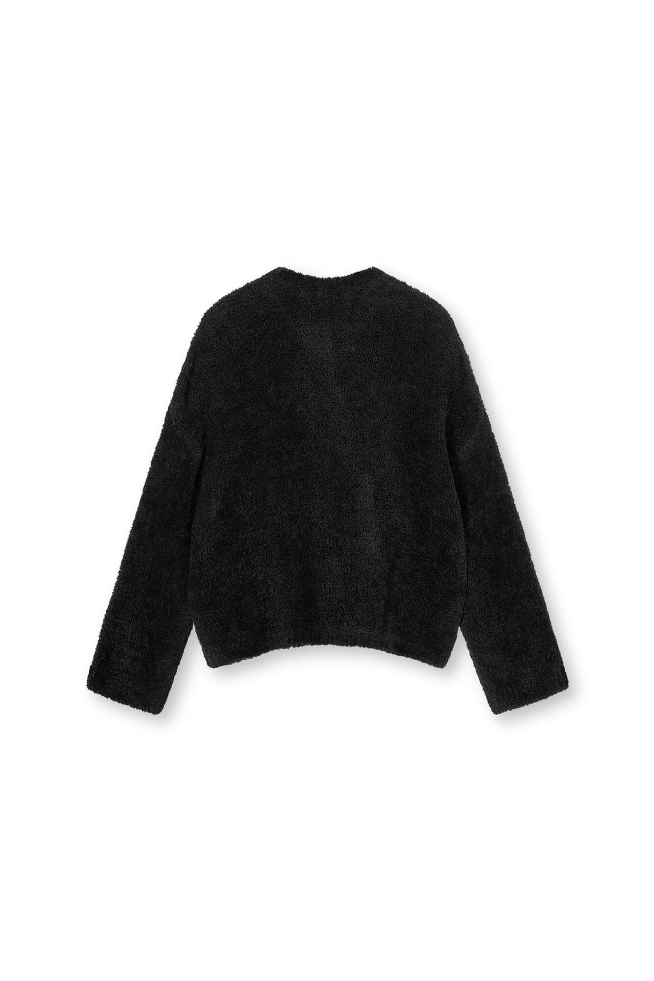 Cardigan Michi von vorne in schwarz by VIVAL.STUDIO