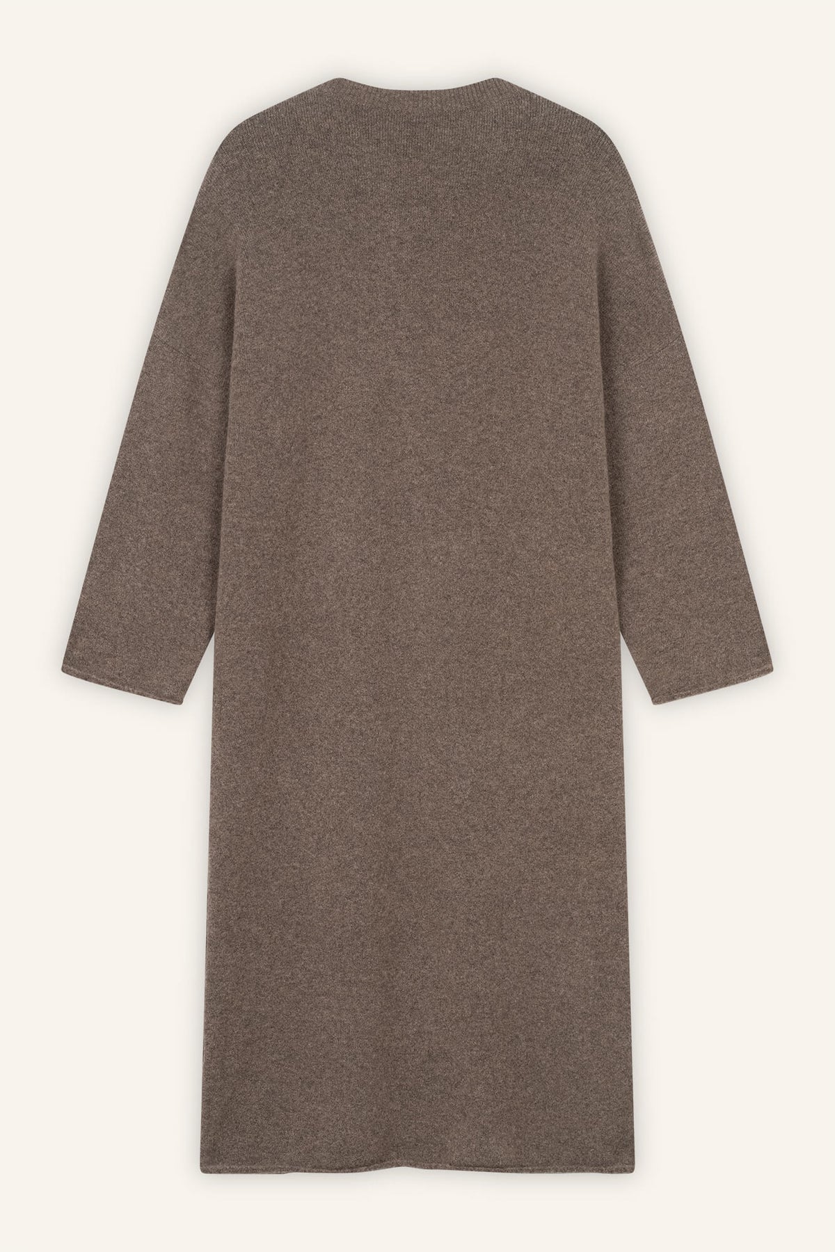 Cardigan Nady in nougat von hinten by VIVAL.STUDIO