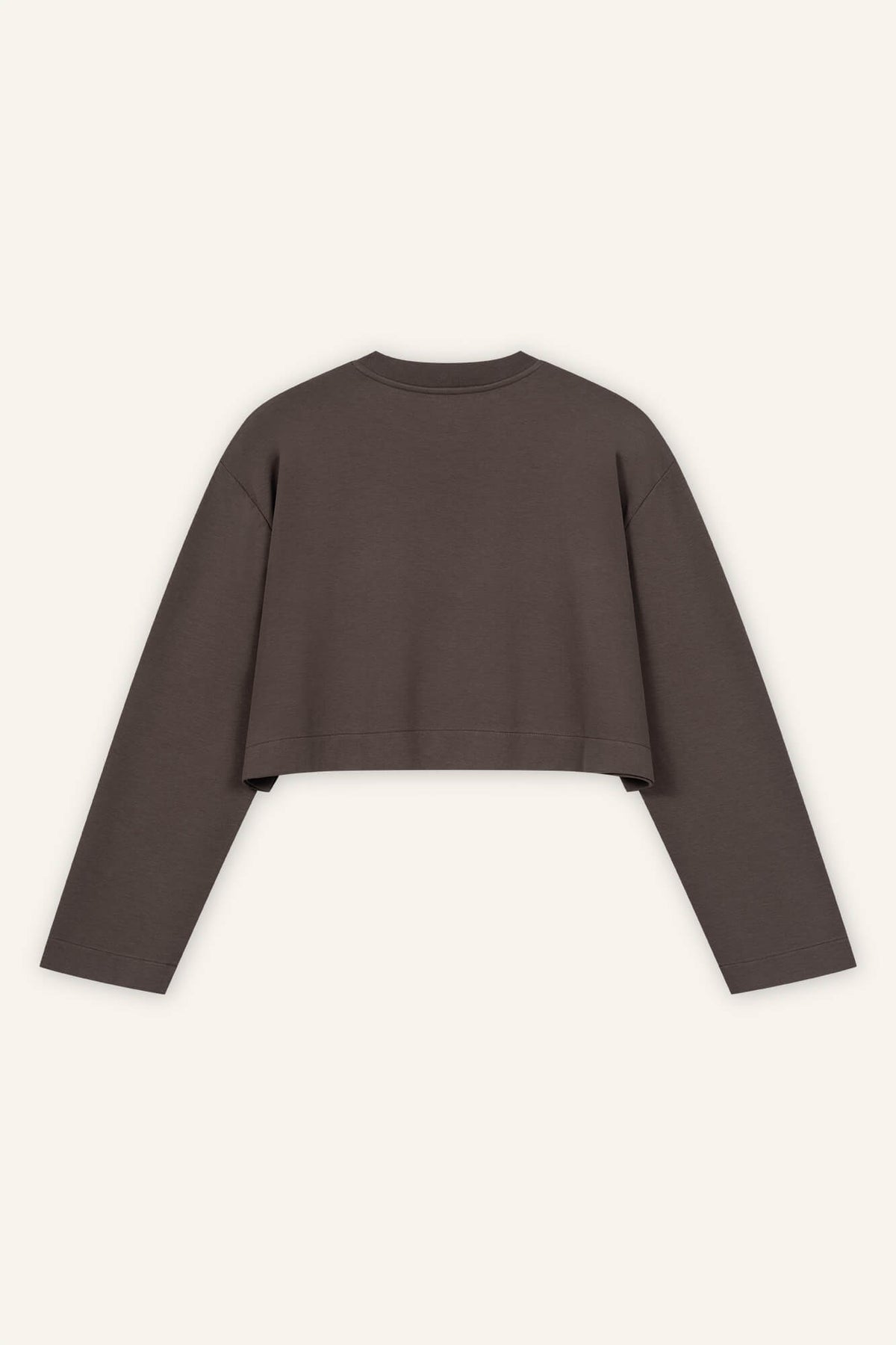 CroppedLangarmshirt Sue dunkelbraun back by VivalStudio
