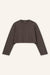 CroppedLangarmshirt Sue dunkelbraun front by VivalStudio