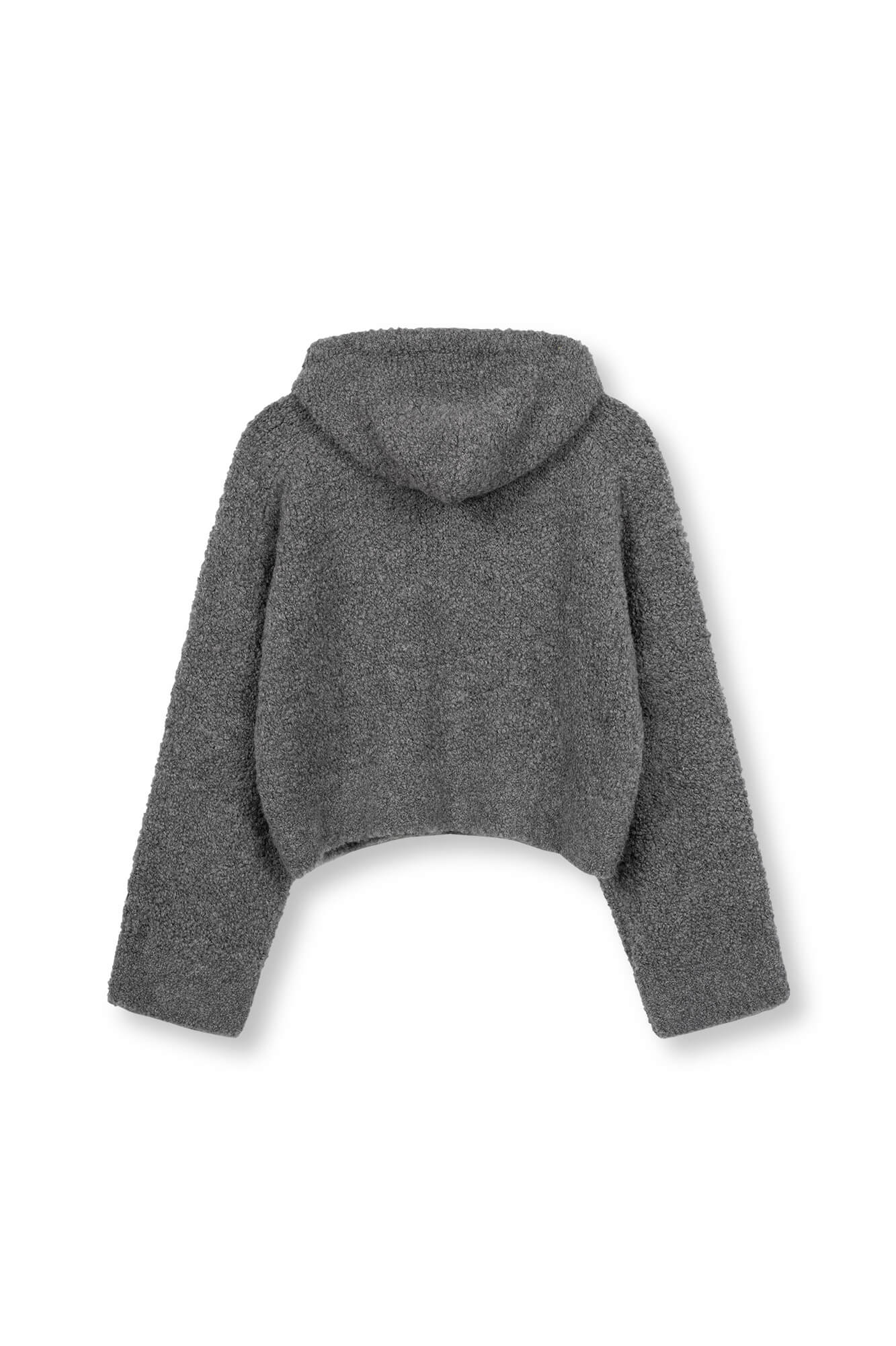 Hoodie Miley in grau von hinten by VIVAL.STUDIO
