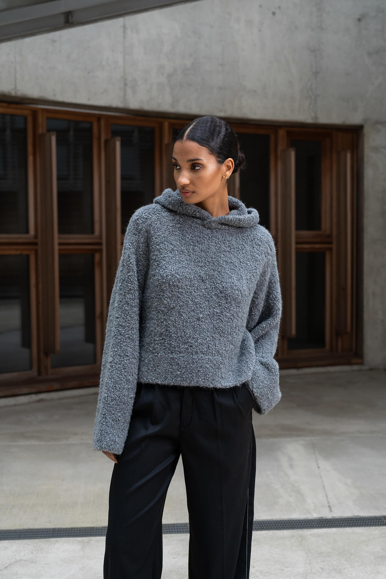 Hoodie Miley in grau by VIVAL.STUDIO