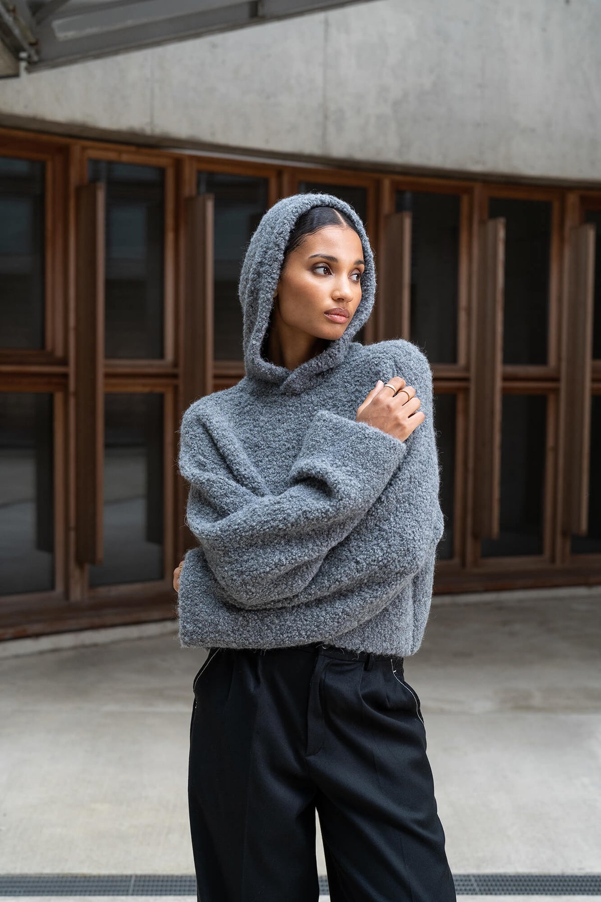 Hoodie Miley in grau by VIVAL.STUDIO