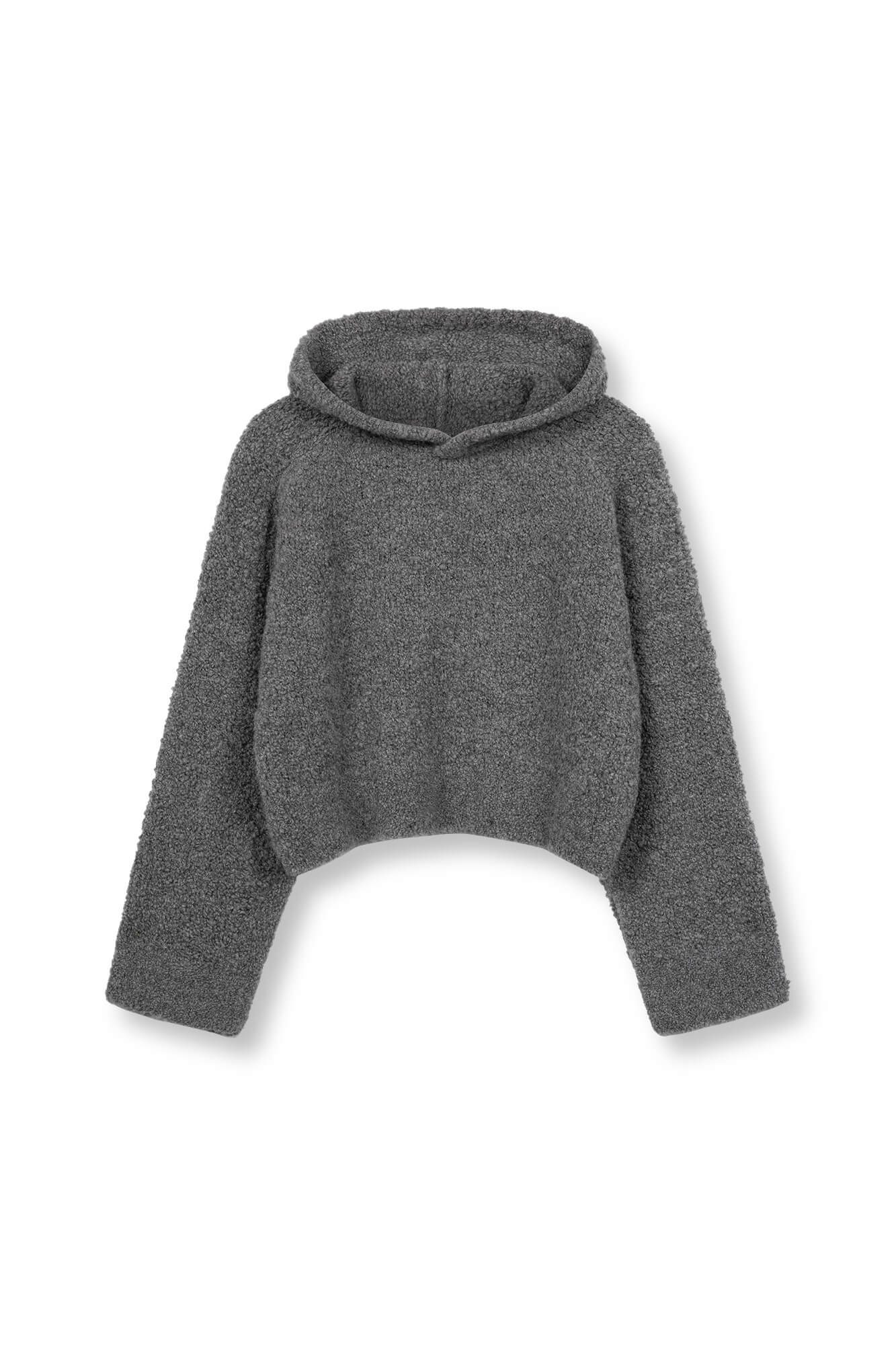 Hoodie Miley in grau von vorne by VIVAL.STUDIO