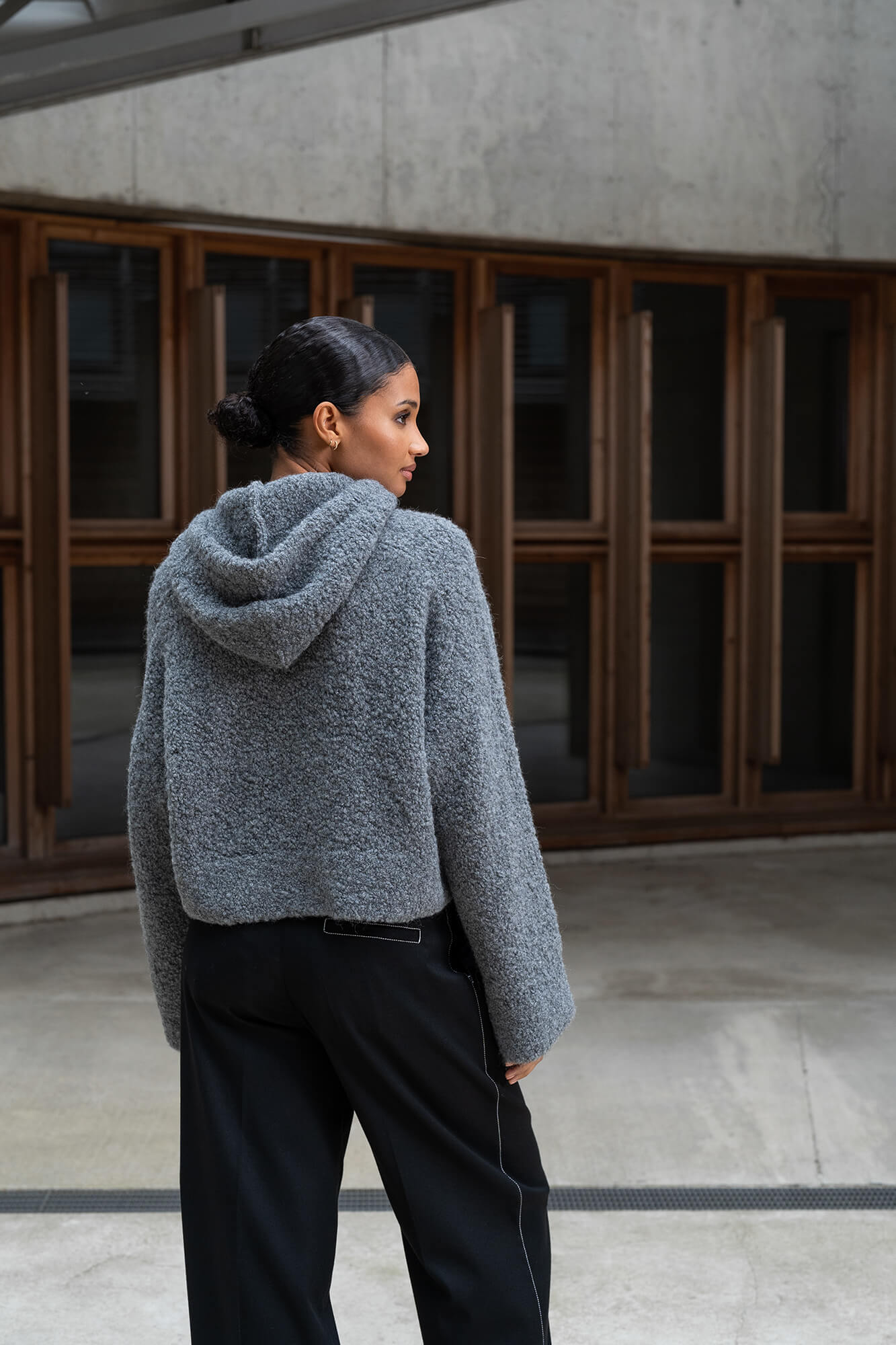 Hoodie Miley in grau by VIVAL.STUDIO