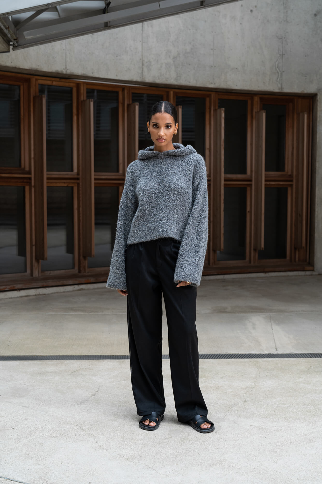 Hoodie Miley in grau by VIVAL.STUDIO