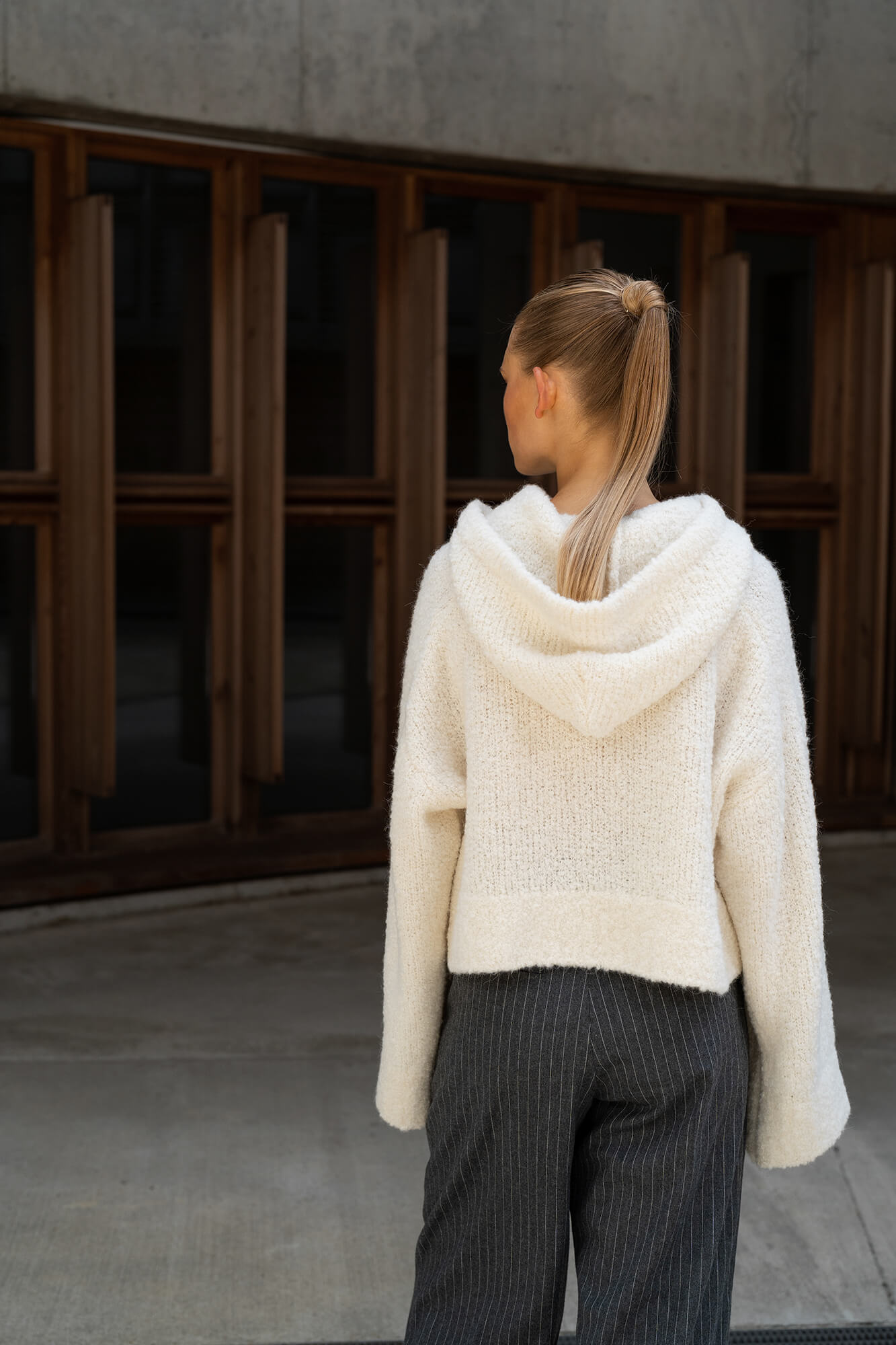 Hoodie Miley in offwhite by VIVAL.STUDIO