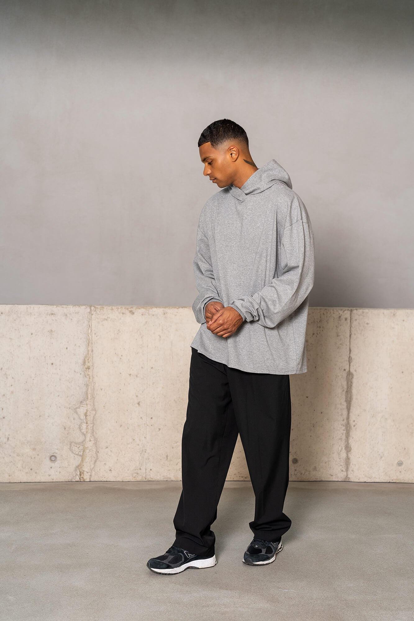 Hoodie Sue in graumelange by VIVAL.STUDIO