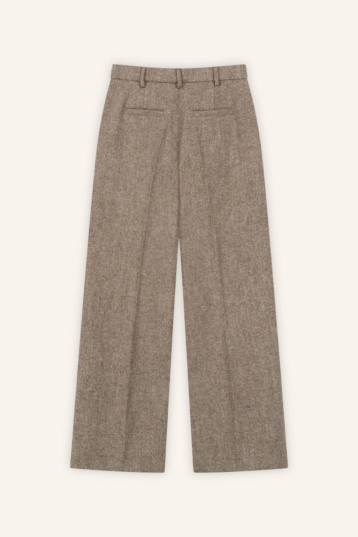 Hose Alba in Braun Multi von hinten by VIVAL.STUDIO