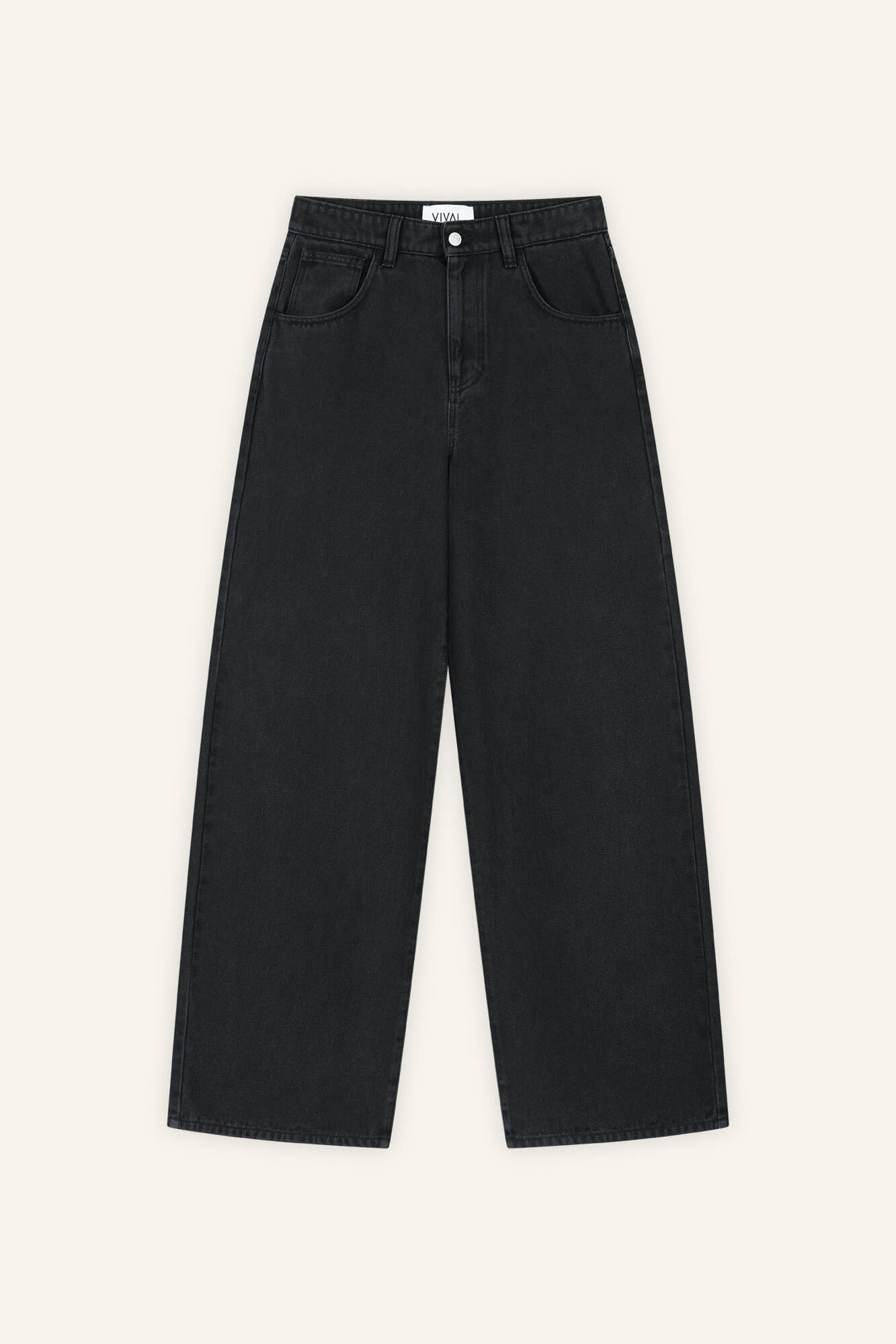 Hose Jale in Schwarz von vorne by VIVAL.STUDIO