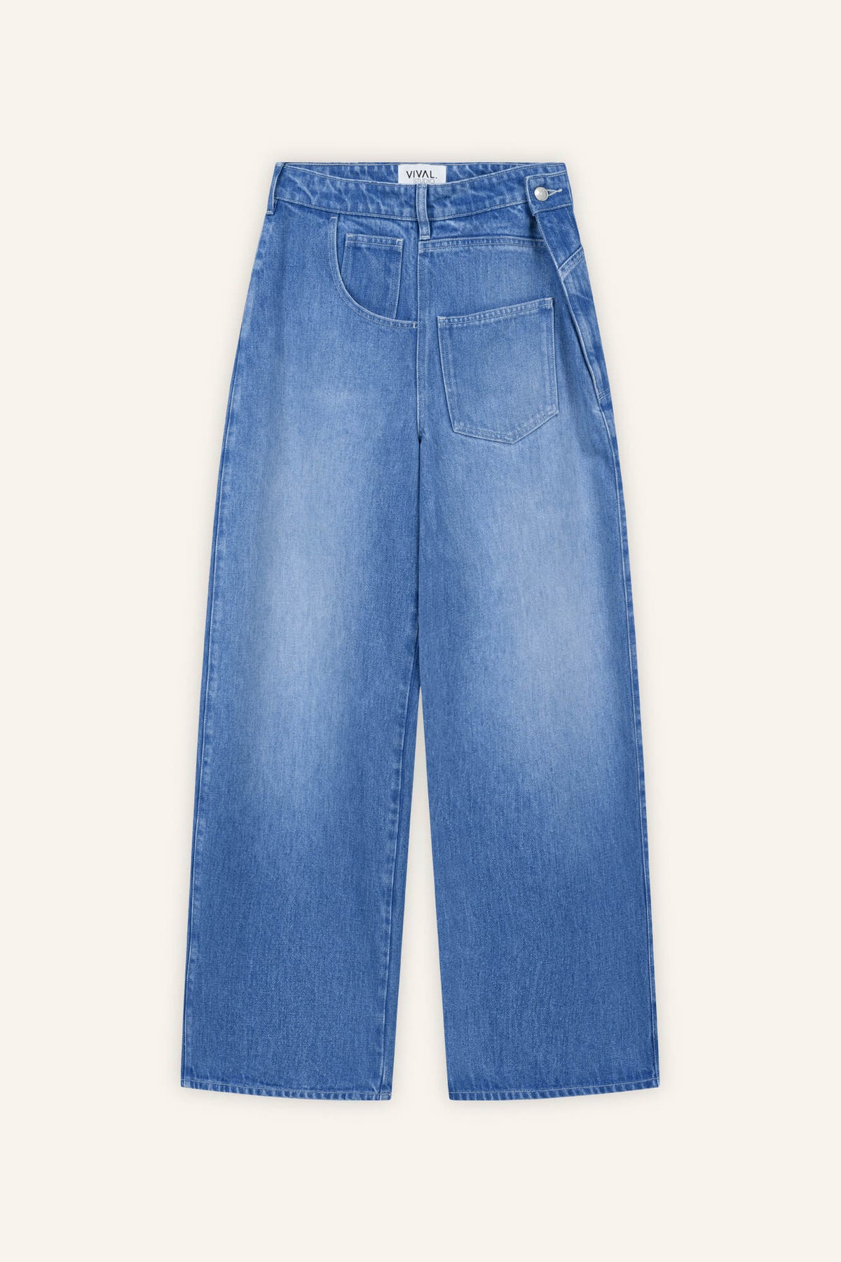 Hose Jona in Blau von vorne by VIVAL.STUDIO