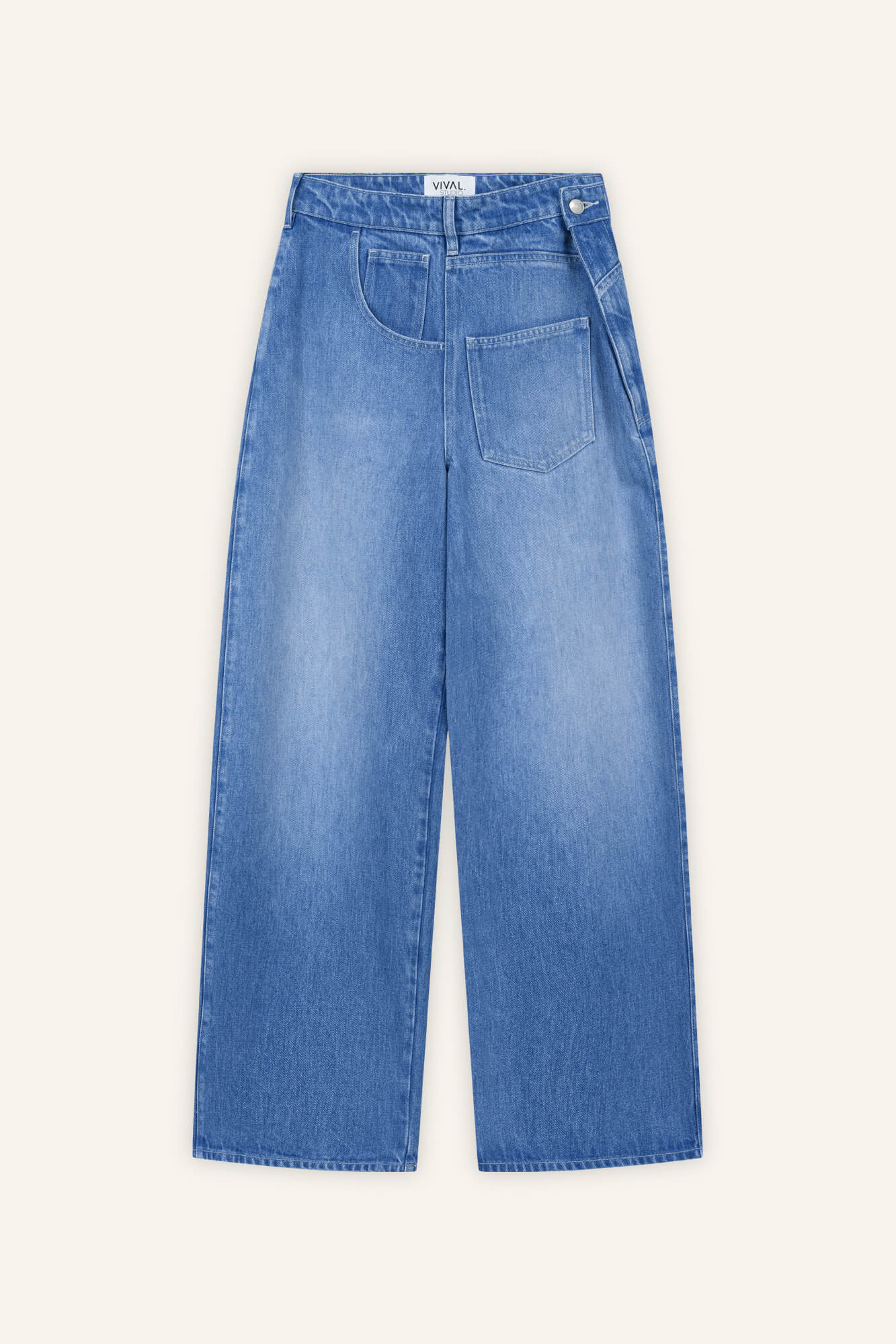 Hose Jona in Blau von vorne by VIVAL.STUDIO