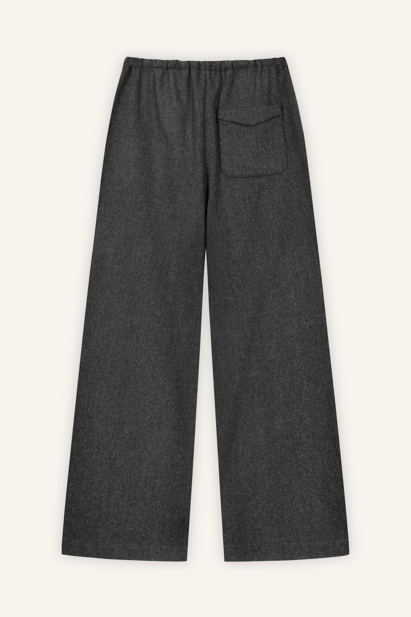 Hose Liv in Asphalt Melange von hinten by VIVAL.STUDIO