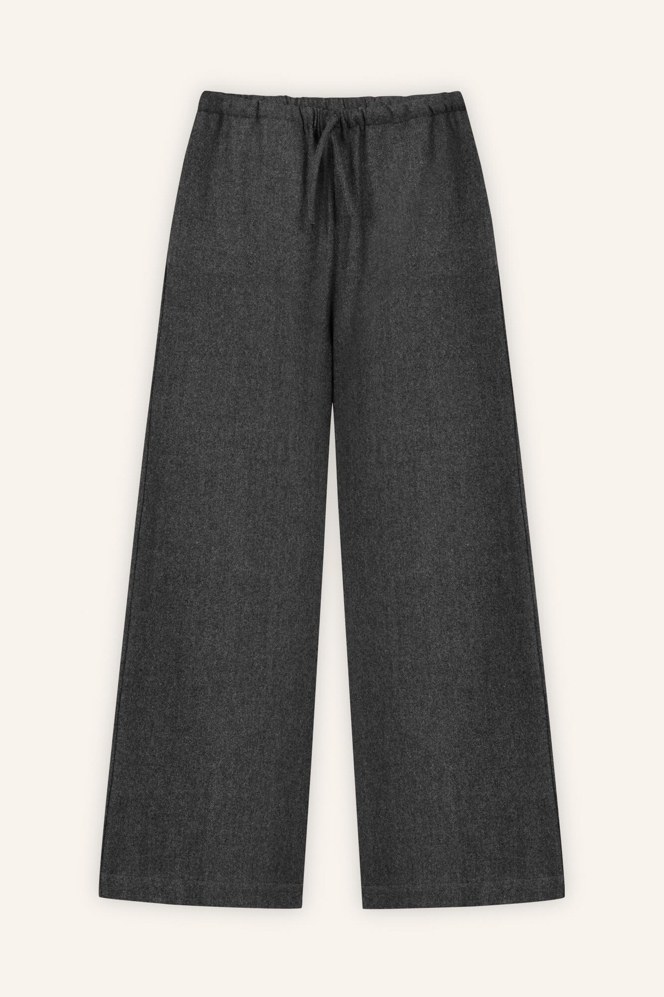 Hose Liv in Asphalt Melange von vorne by VIVAL.STUDIO