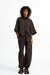 Hose Nala in Dunkelbraun von vorne by VIVAL.STUDIO