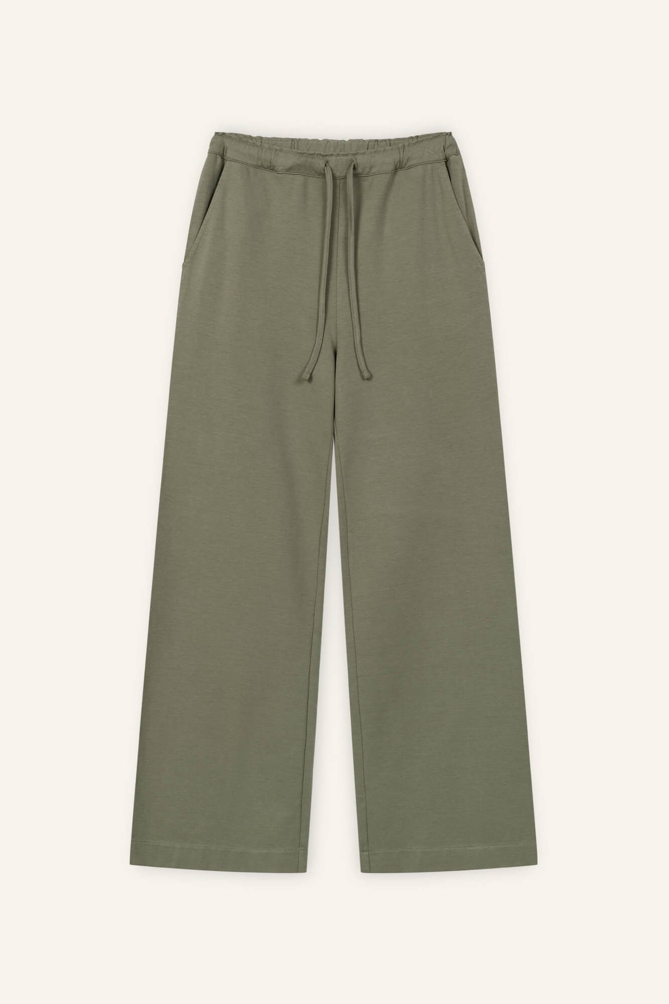 Hose Sue in Oliv von vorne by VIVAL.STUDIO