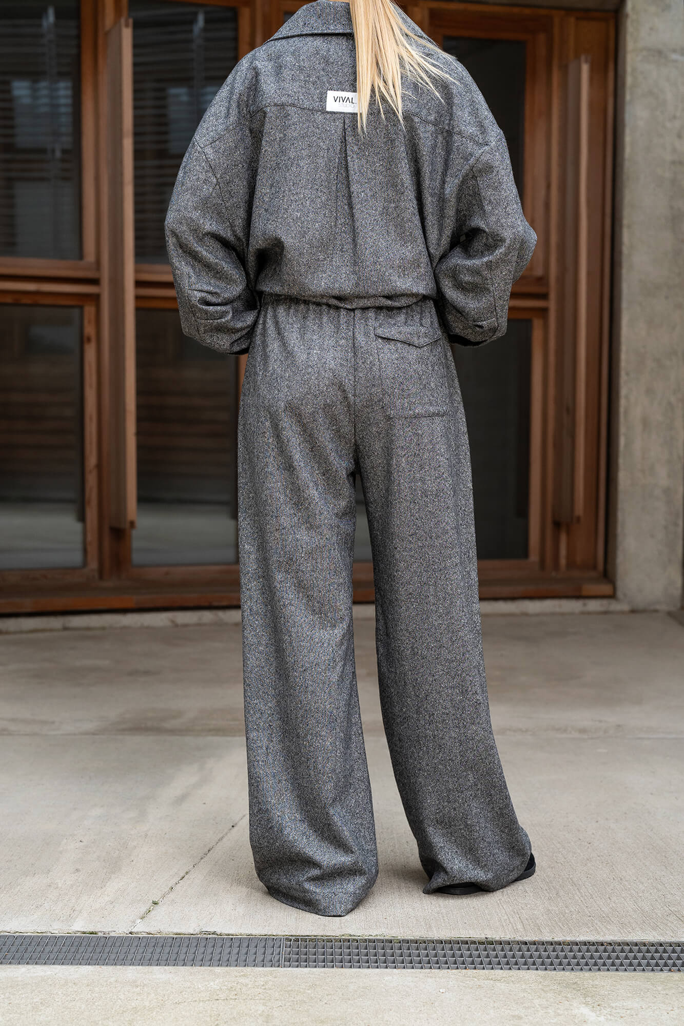 Hose Hana in schwarzmeliert by VIVAL.STUDIO
