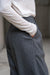 Hose Mabel in grau mit Nadelstreifen by VIVAL.STUDIO