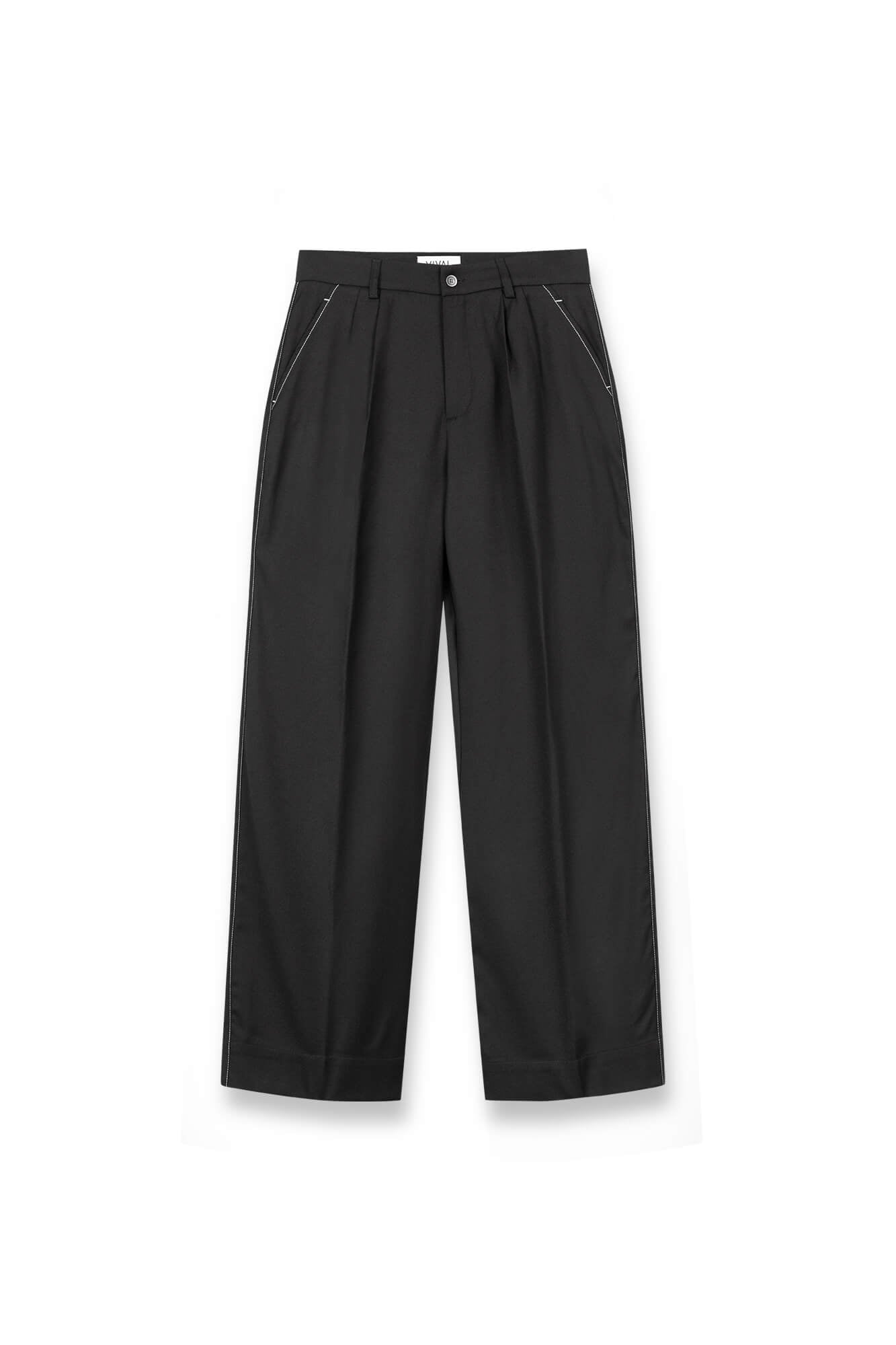 Hose Mabel von vorne in schwarz by VIVAL.STUDIO