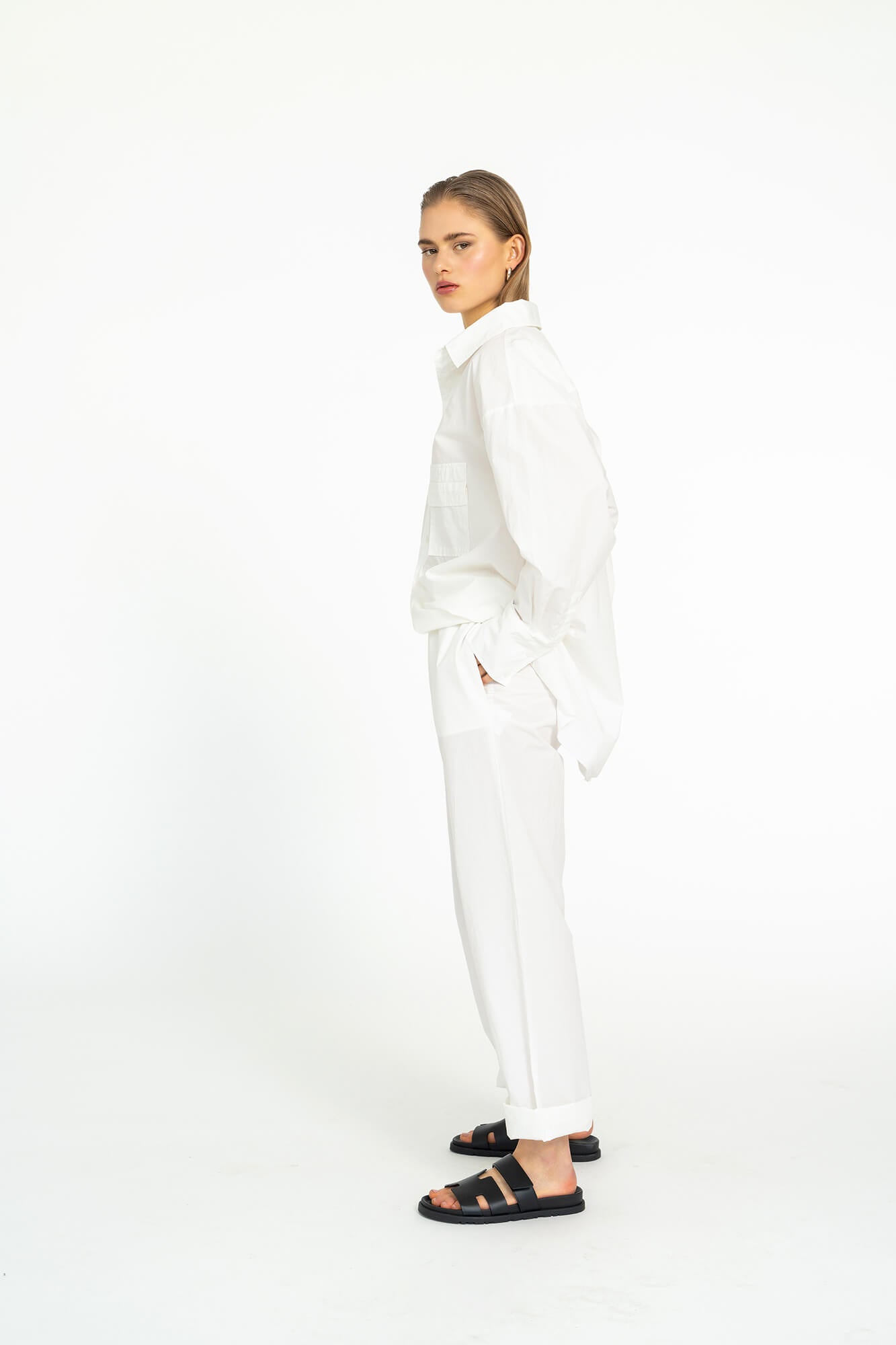 Hose Noelle in Offwhite by VIVAL.STUDIO