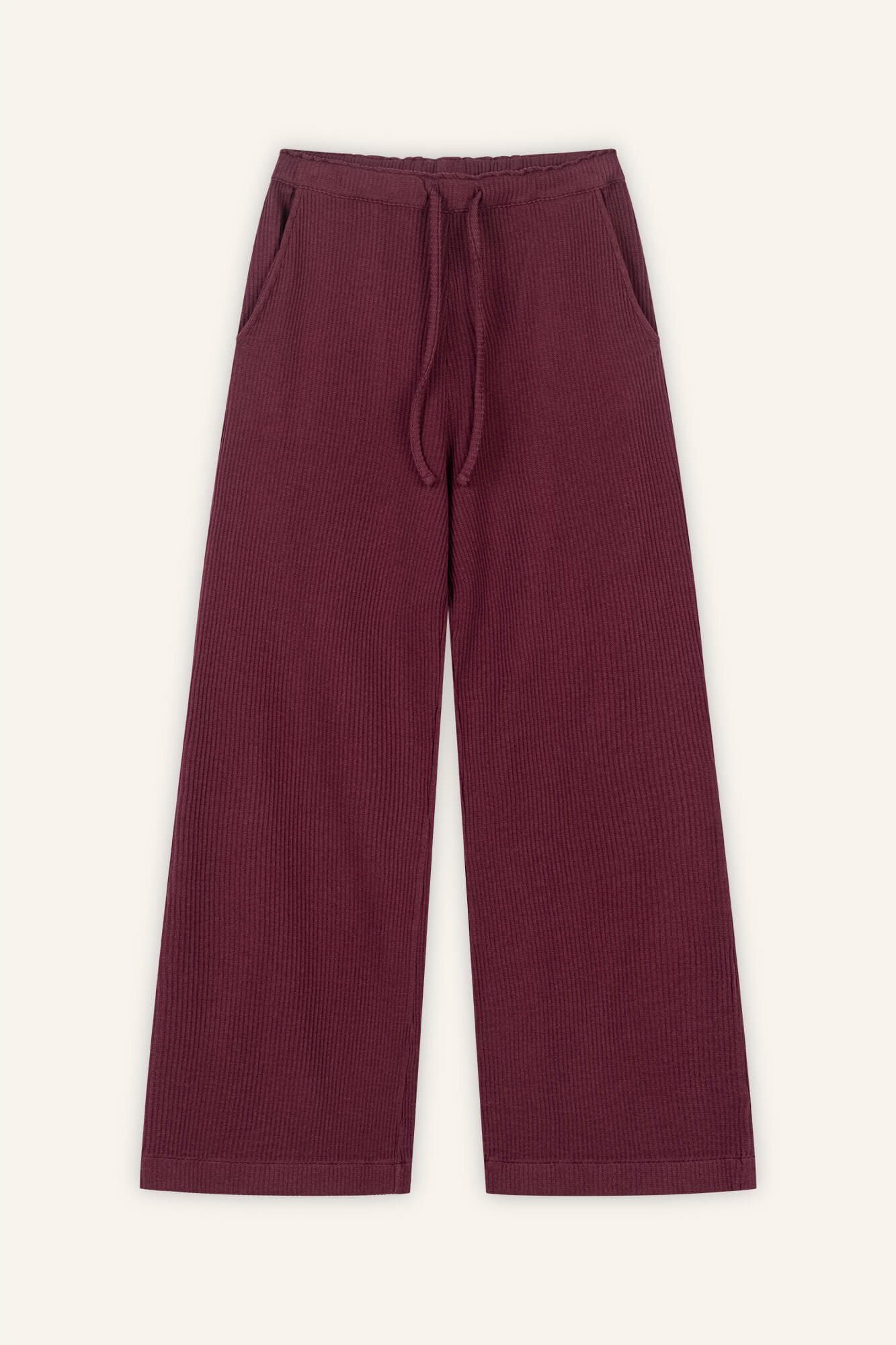 Hose Skye in Burgundy von vorne by VIVAL.STUDIO