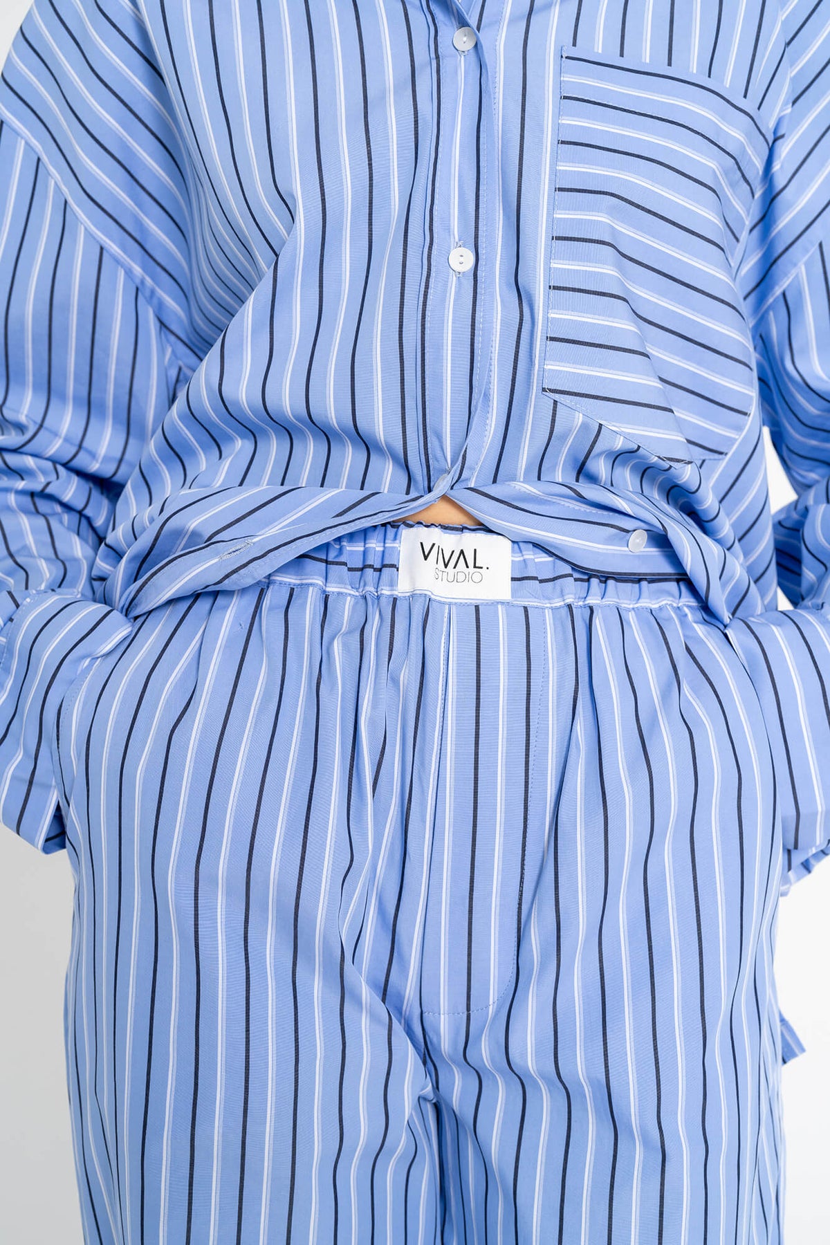 Hose Vada in Blau by VIVAL.STUDIO