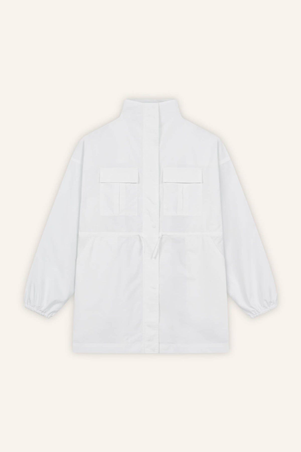 Jacke Nale in Offwhite von vorne by VIVAL.STUDIO