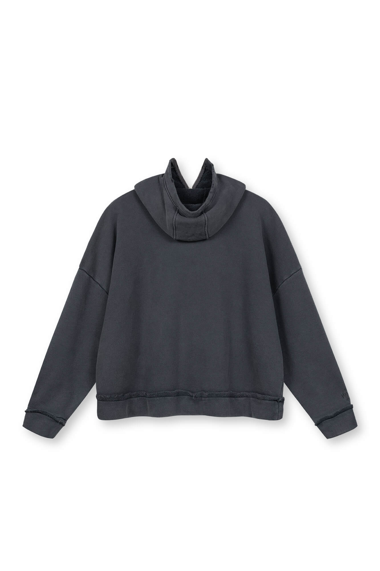 Kapuzenjacke Vance von hinten in anthrazit by VIVAL.STUDIO