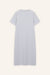 Kleid Lou in Hellgrau Melange von hinten by VIVAL.STUDIO
