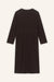 Kleid Romy in Dunkelbraun von hinten by VIVAL.STUDIO