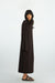 Kleid Romy in Dunkelbraun seitlich by VIVAL.STUDIO