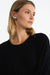 Kleid Romy in Schwarz von vorne by VIVAL.STUDIO