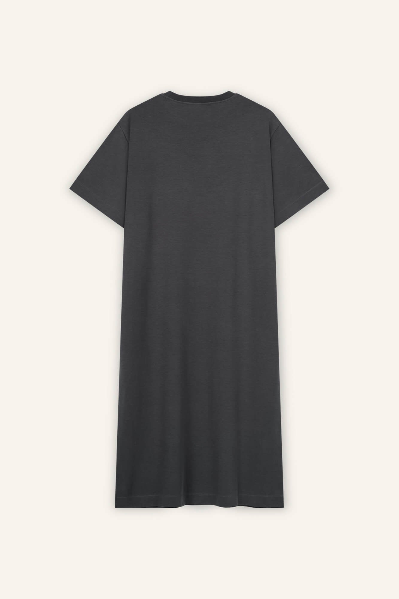 Kleid Sue in Asphalt von hinten by VIVAL.STUDIO