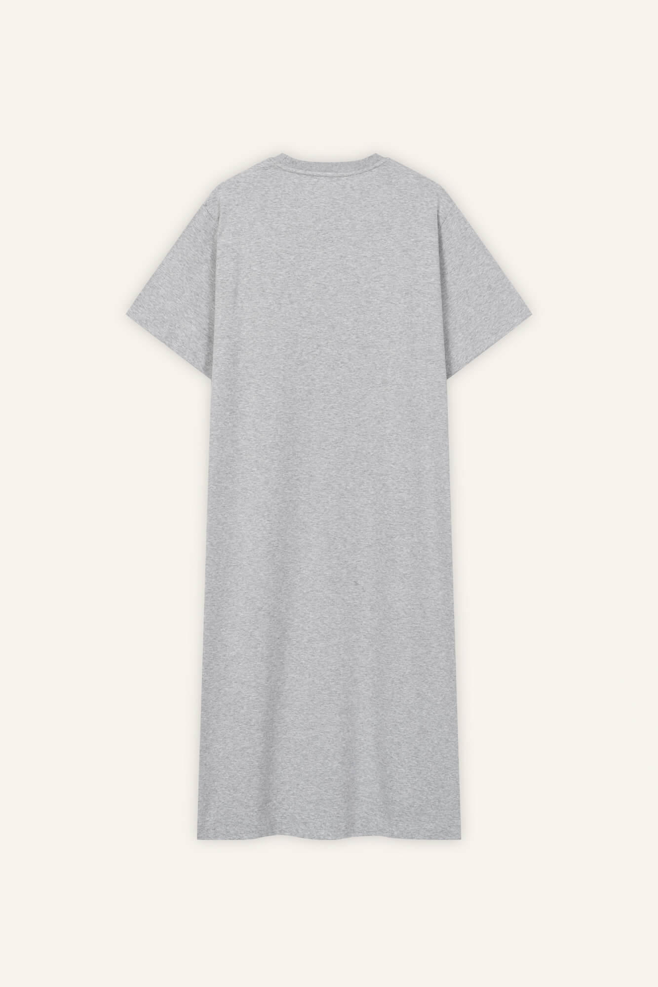 Sue Kleid in Hellgrau Melange von hinten by VIVAL.STUDIO