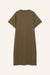 Kleid Sue in Mud von hinten by VIVAL.STUDIO