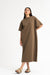 Kleid Sue in Mud von vorne by VIVAL.STUDIO