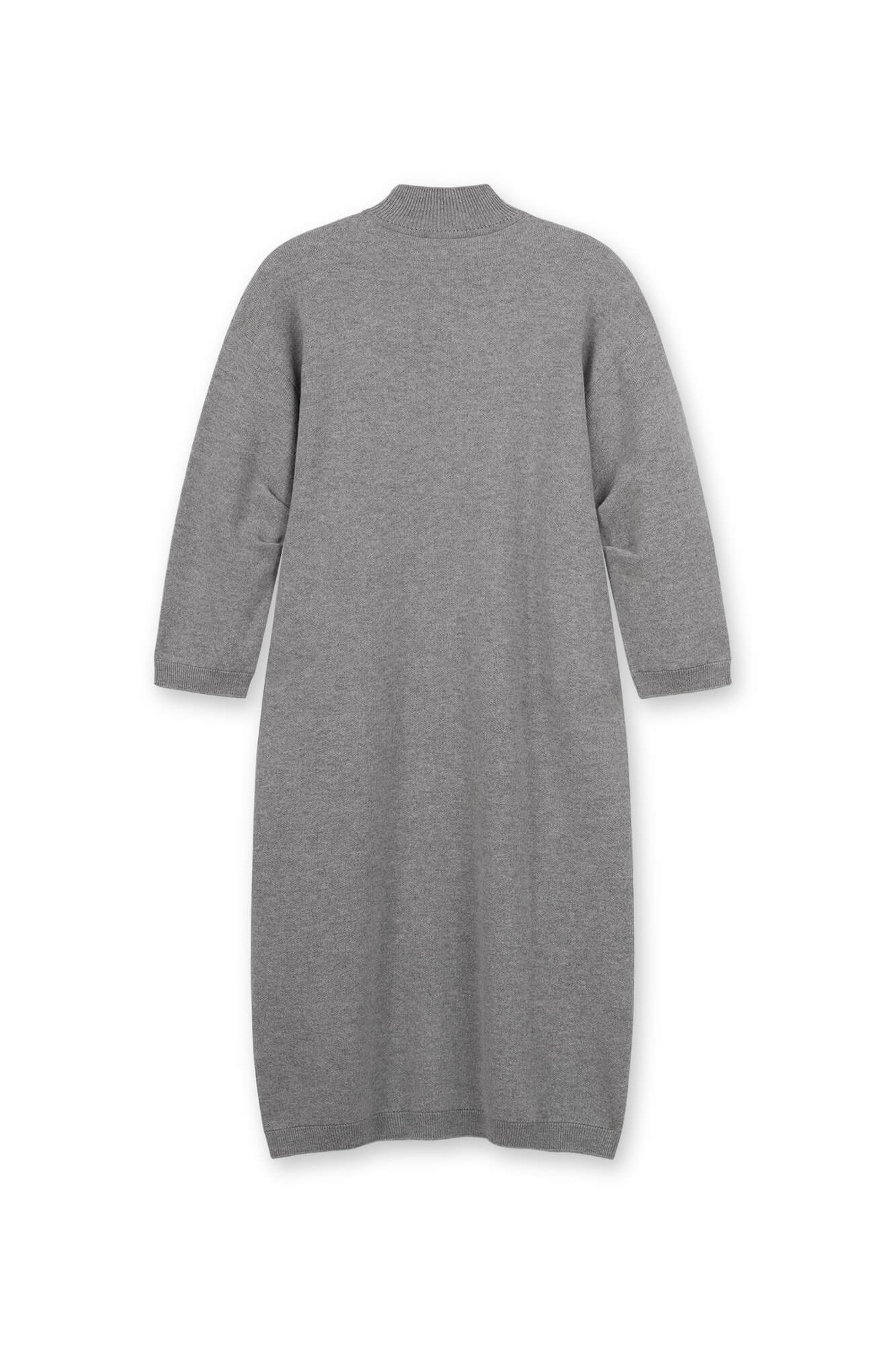 Kleid Ali in grau von vorne by VIVAL.STUDIO