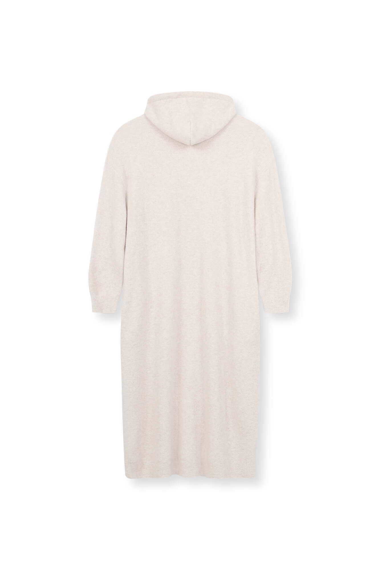 Kleid Robin in beige von hinten by VIVAL.STUDIO