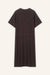 Kleid Skye in Dunkelbraun von hinten by VIVAL.STUDIO